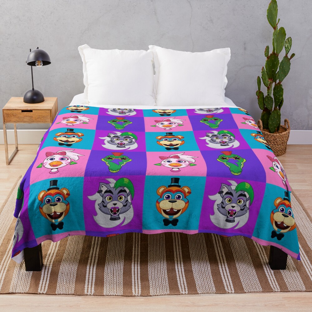 Five Nights At Freddy S Security Breach Design Throw Blanket