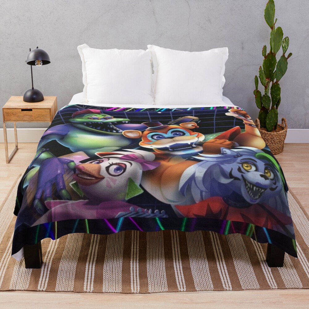 Fnaf Security Breach Throw Blanket