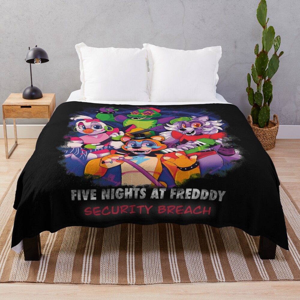 Fnaf Security Breach Classic Throw Blanket