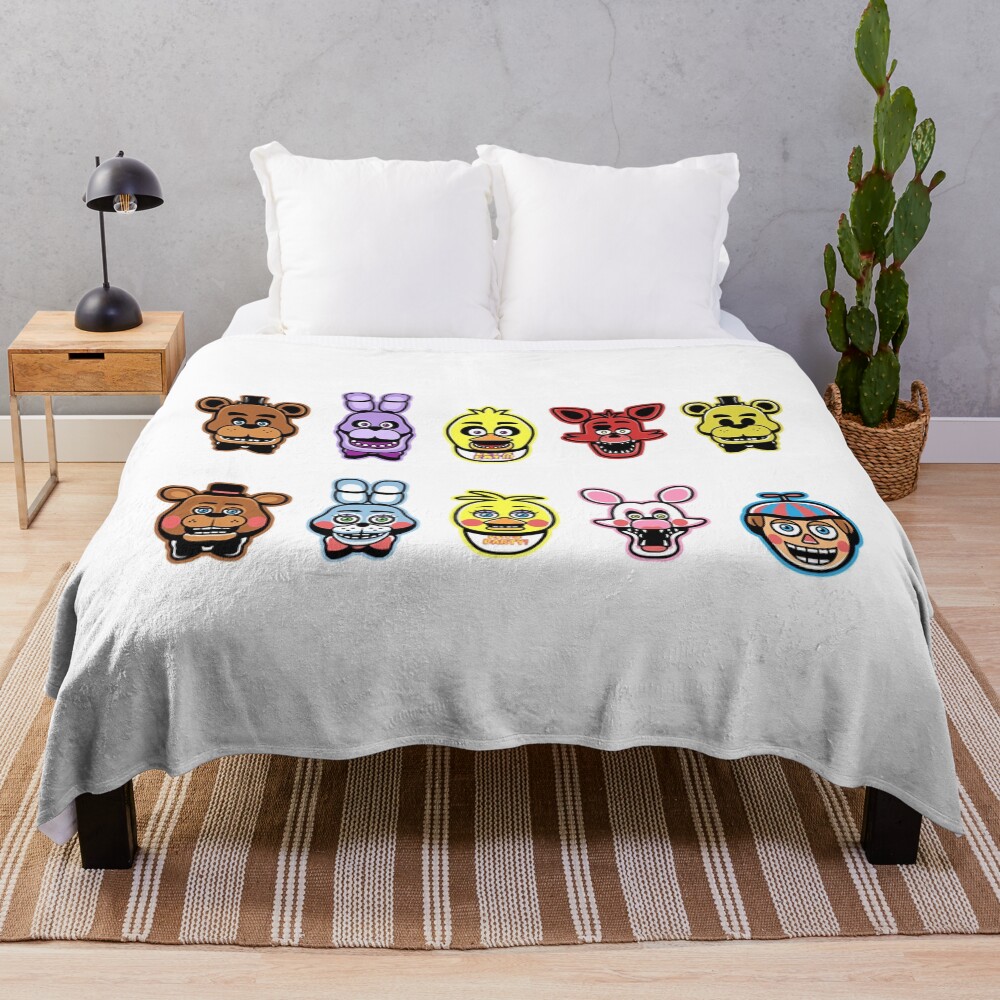 Animatronic Madness S Gifts Throw Blanket