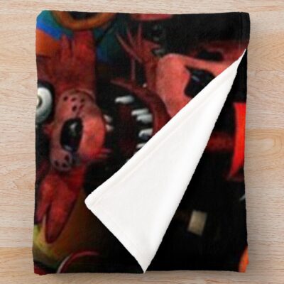Alternative view of Fnaf Poster Throw Blanket