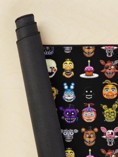 Alternative view of Five Nights At Freddy S Pixel Art Multiple Characters Mouse Pad