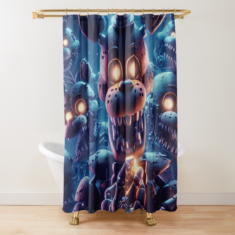 Five Night At Freddy Shower Curtain