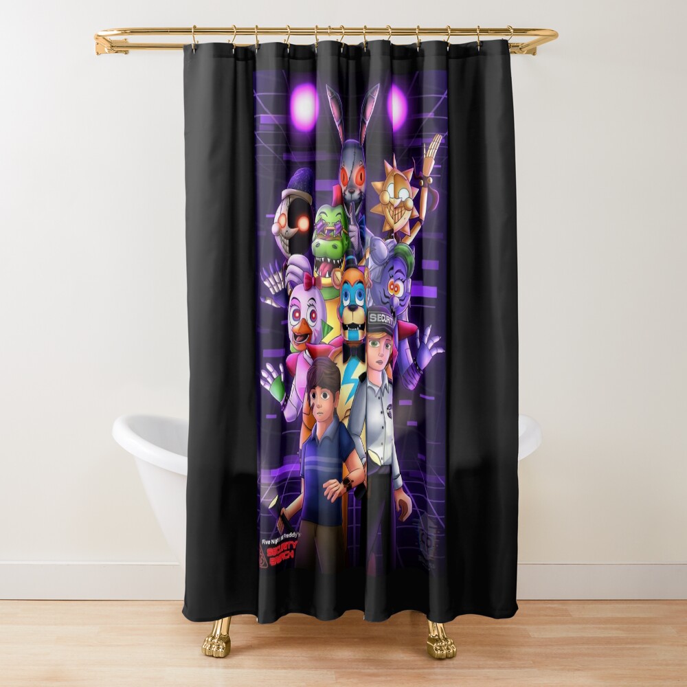 Fnaf Security Breach Poster Poster Shower Curtain