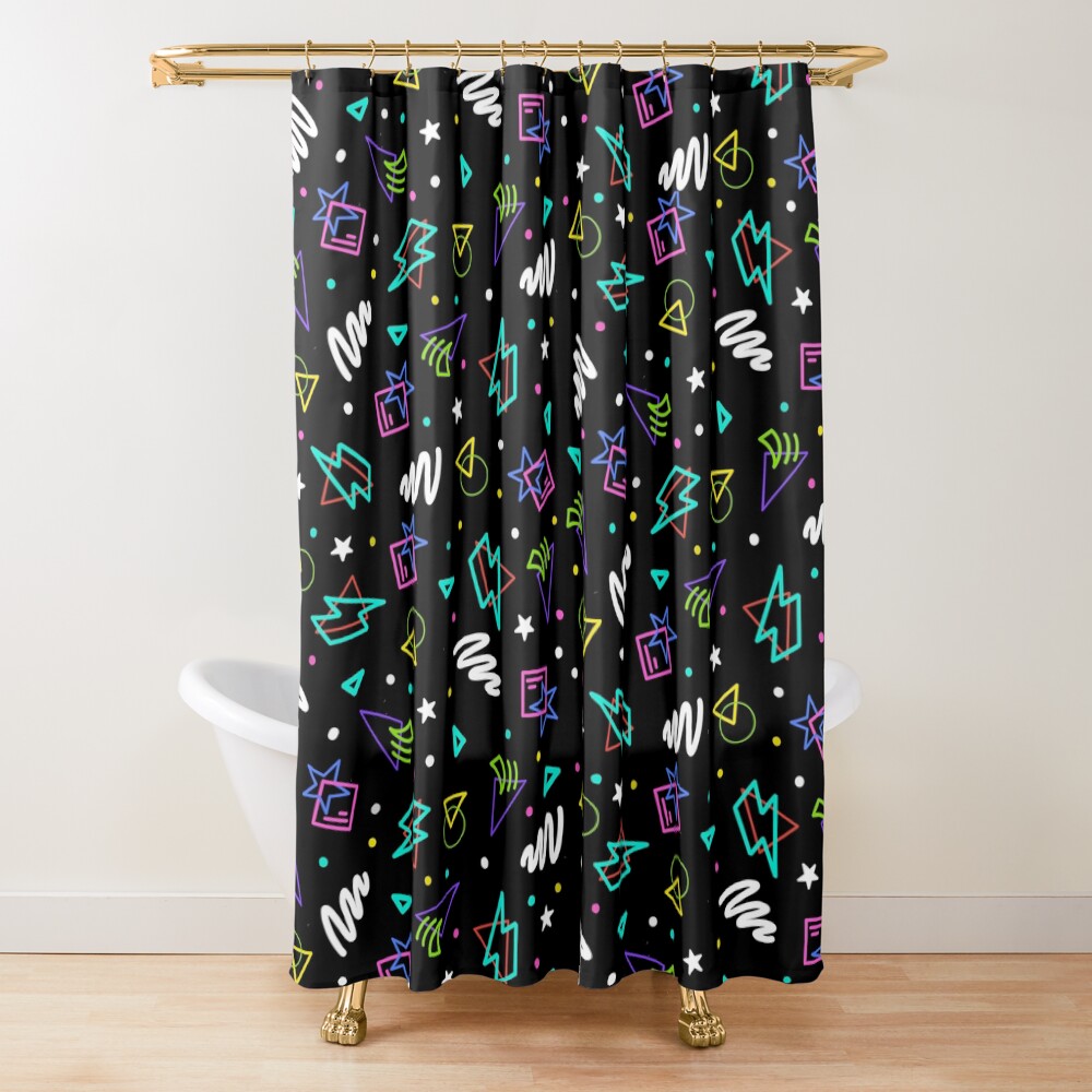 Fnaf Security Breach Arcade Carpet Design Shower Curtain