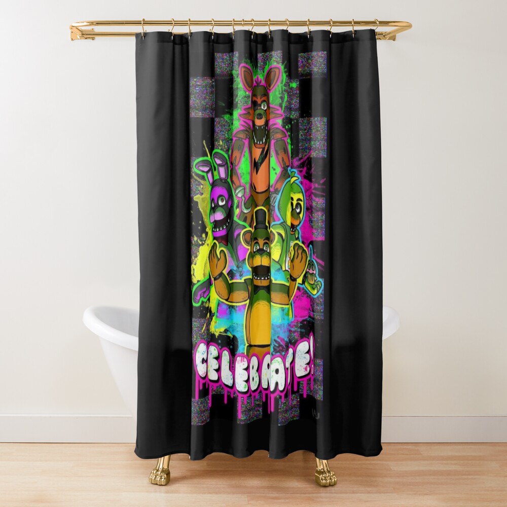 Fnaf Security Breach Shower Curtain