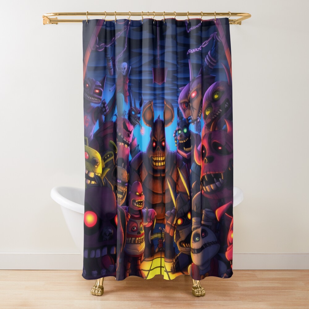 Fnaf Cartoon Shower Curtain