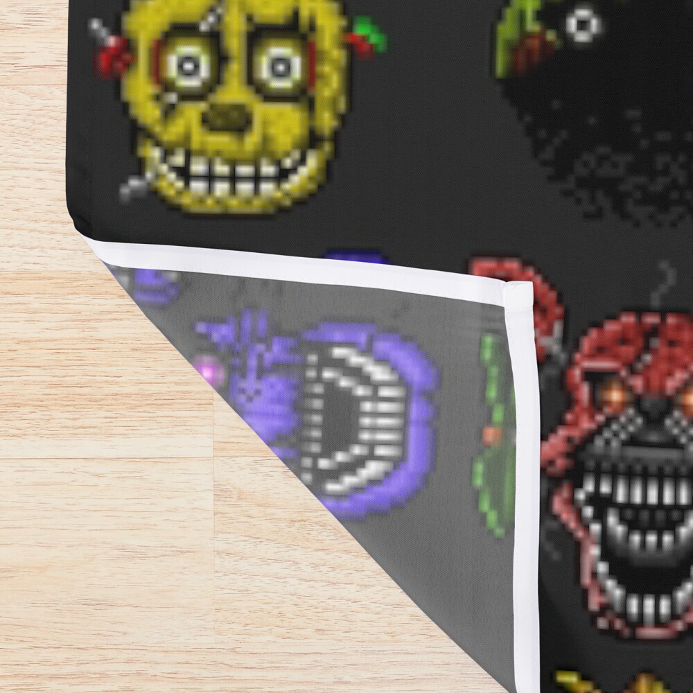 Five Nights At Freddy S Pixel Art Multiple Characters New Set Shower Curtain - Image 2