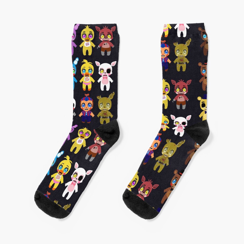 Five Nights At Freddy S Chunkstars Socks