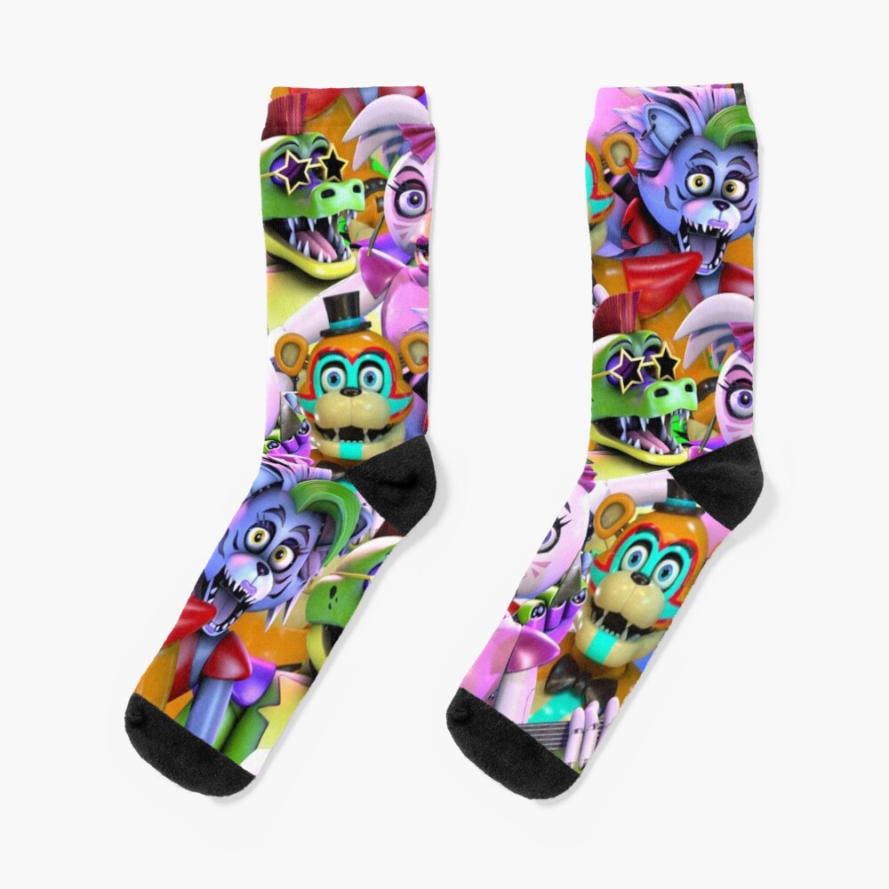 Glamrock Freddy Glamrock Chica Montgomery Gator Roxanne Wolf Socks
