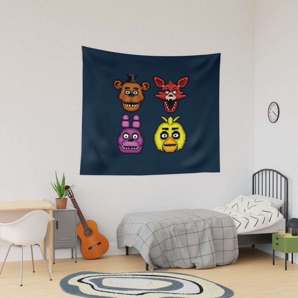 Five Nights At Freddy S 1 Pixel Art The Classic 4 Tapestry