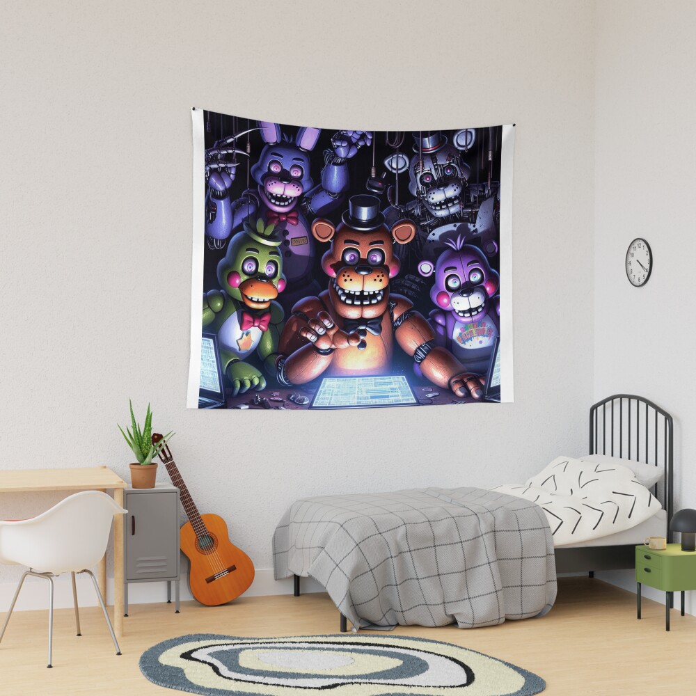 Five Nights At Freddy S Security Breach Art Tapestry
