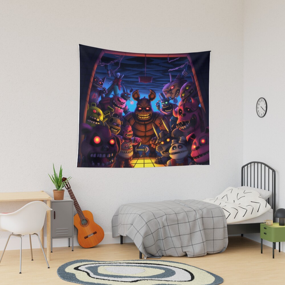 Fnaf Cartoon Tapestry